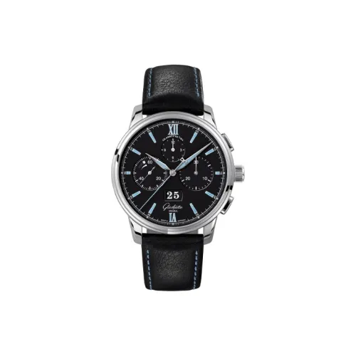 GLASHUTTE ORIGINAL SENATOR Автоматический механический механизм Мужские часы Часы 42 мм Черный циферблат 1 37 01 03 02 55