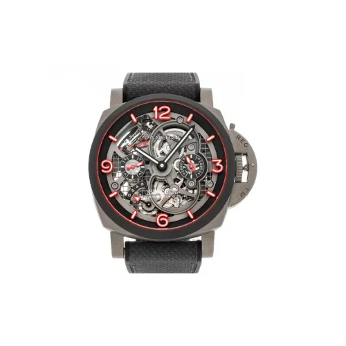 PANERAI Мужские часы LUMINOR LUMINO Collection с ручным заводом, 47 мм, с механизмом Skeleton