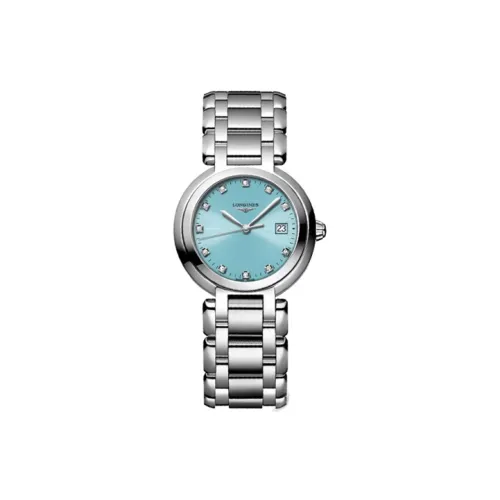 LONGINES Heart Moon Collection Кварцевый механизм Женские часы 30 мм Синий циферблат Корпус из нержавеющей стали Ремешок из нержавеющей стали