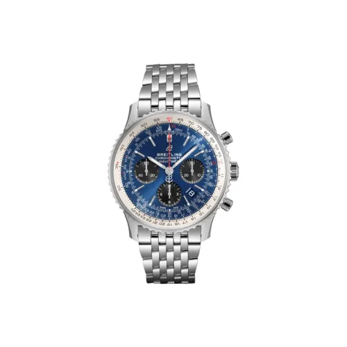 BREITLING Автоматический Механический Часы Мужские Aviation Chronograph Collection 43 мм Синий