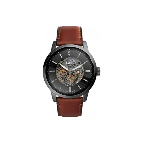 FOSSIL Автоматический Механический Механизм Мужские Часы 48 мм Черный