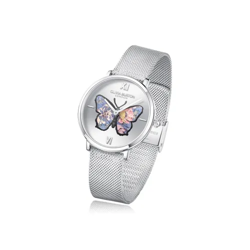 OLIVIA·BURTON Кварцевый механизм Женские часы 35 мм Серебряные