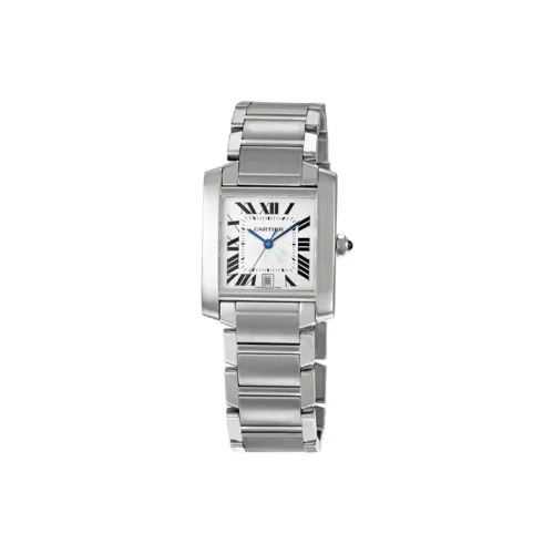 CARTIER Автоматический Механический Movement Женские TANK DE Часы 33mm*28mm Белый