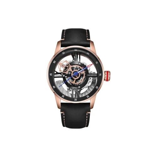 HANBORO Механические Мужские Часы 42мм*24мм*11мм Золото