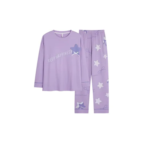 The Story Of The Flower Season Пижамный комплект Женские Фиолетовые