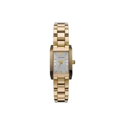 EMPORIO ARMANI Women's Watch Кварцевый механизм ремешок из нержавеющей стали 20 мм серебристый циферблат
