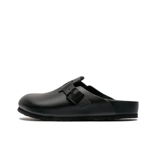 Биркенсток Бостон Домашние тапочки Унисекс Черный устойчивые к истиранию