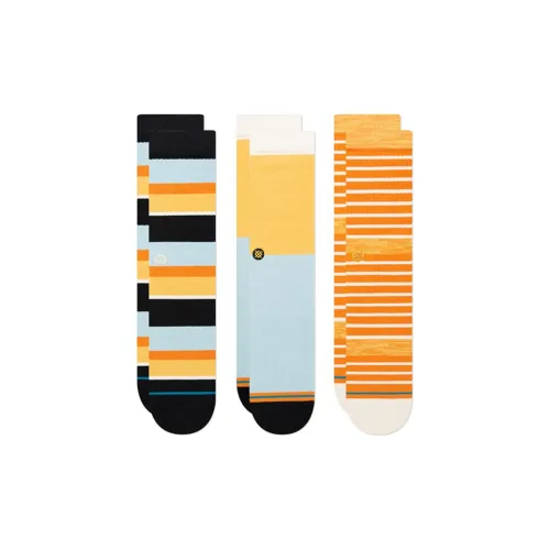 STANCE High Socks Unisex 3 Pack Mixed Colors STANCE Высокие носки Унисекс 3 упаковки смешанные цвета