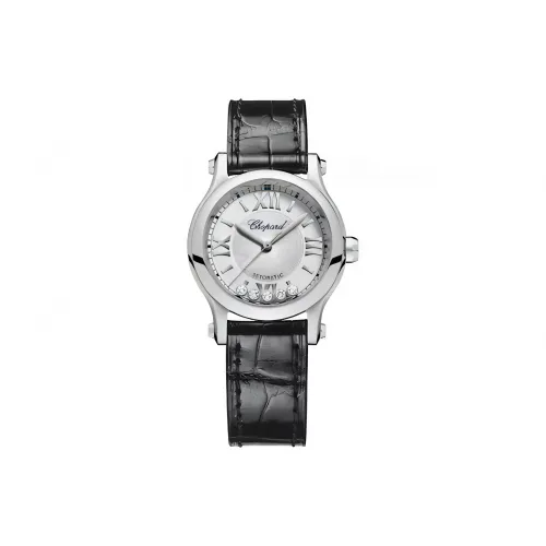 Chopard Автоматический Механический Movement Женские Часы HAPPY DIAMONDS 30MM*30MM*10,95mm Серебряные