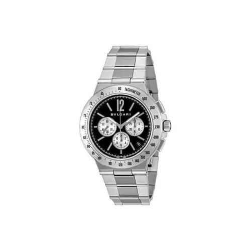 BVLGARI Автоматический Механический Movement Унисекс DIAGONO Часы 41 мм Черные