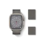 【Титан Оранжевый】Защитный чехол + Серый ремешок Milanese