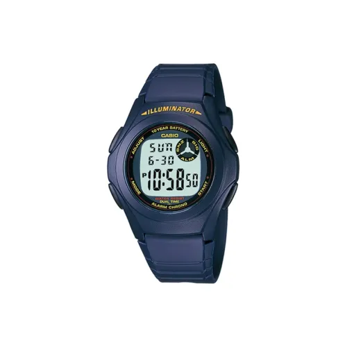 Коллекция CASIO Collection YOUTH Collection Силиконовый Мини Блок Кварцевый механизм Смола Ремешок Часы Унисекс Серебристый Циферблат F 200W 2A