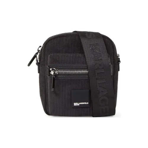 KARL LAGERFELD Полиэстер Сумка через плечо Мужская Темно-серая