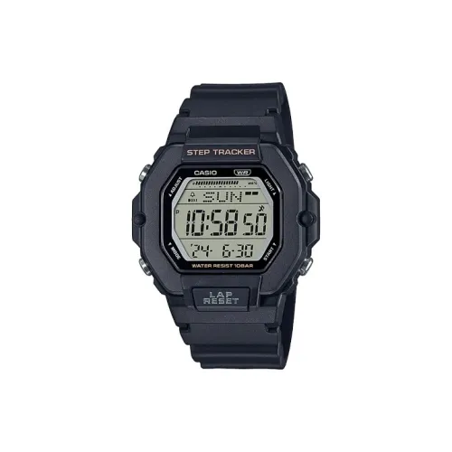 CASIO Кварцевый механизм Смольный ремешок Часы для мужчин Серебристый циферблат