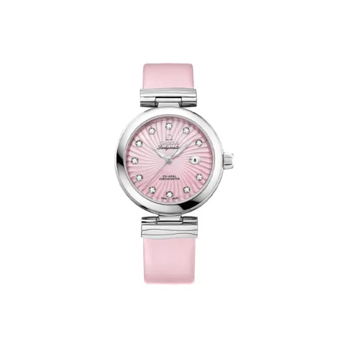 OMEGA Автоматический Механический Movement Женские Часы 34 мм Розовые