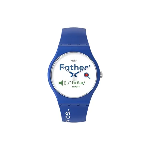 Swatch Quartz Механизм Мужские часы Циферблат 41 мм Белый Bio Based Материал Чехол часов Силиконовый ремешок