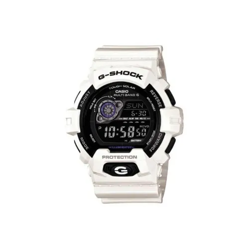 CASIO G Shock Кварцевый механизм Смольный ремешок Часы Унисекс Черный циферблат GW 8900A 7