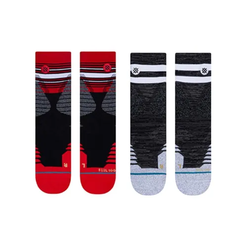 Stance 2 шт Красный+Черный Унисекс Баскетбольные носки