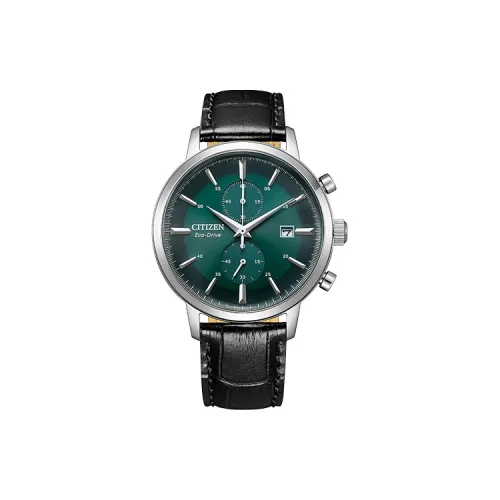 CITIZEN Светильник Кварцевый механизм Мужские часы Ecology Drive Collection 42mm*12mm Зеленый