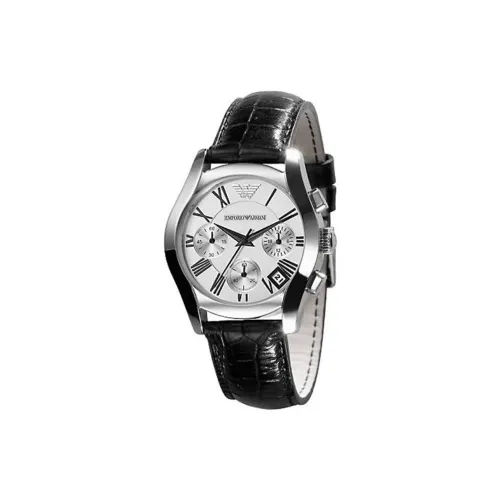 EMPORIO ARMANI Women's Watch Кварцевый механизм ремень из натуральной кожи 35 мм серебристый циферблат