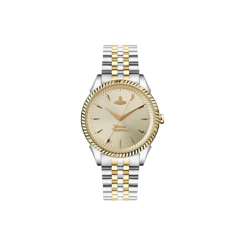 Вивьен Вествуд Кварцевый Movement Женские Часы 38 мм Золотые