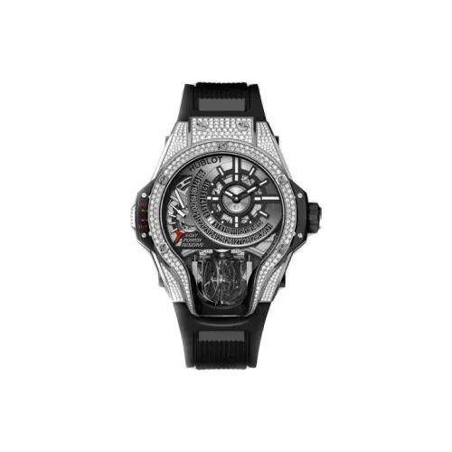 HUBLOT Мужские часы MASTERPIECE с ручным заводом, 49 мм, с механизмом Skeleton