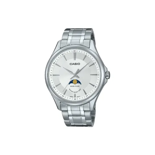 CASIO Standard Series Кварцевый механизм нержавеющая сталь ремешок мужские часы белый MTP M100D 7AV