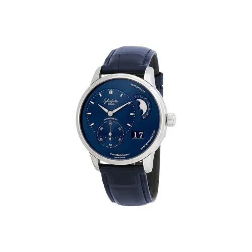 GLASHUTTE ORIGINAL PANO Автоматический Механический Механизм Мужские Часы Часы Синий Циферблат
