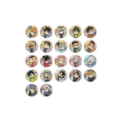 Xhdm Волейбол Junior Хината Шоёя и Кагаяма Токё и Цукисима Хотару Q Версия Двойной Вспышка Барная стойка Значок Мерч по IP