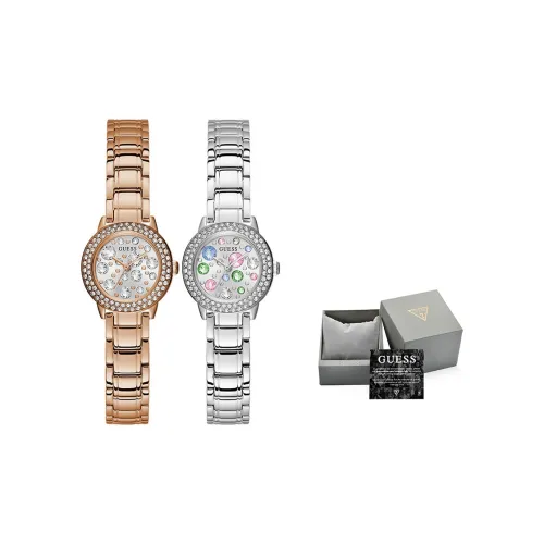 GUESS Fashion Luxury Women's Watch Коллекция Креативные Кварцевые Наручные часы с ремешком из нержавеющей стали