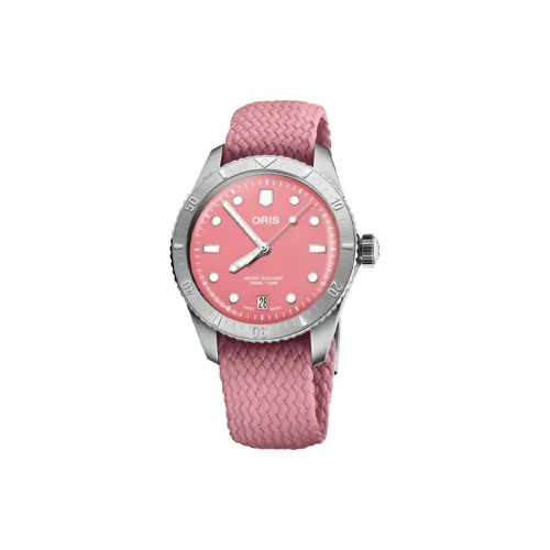 Oris Автоматический Механический Movement Унисекс Dive 65 Replica Collection Часы 38 мм Розовые