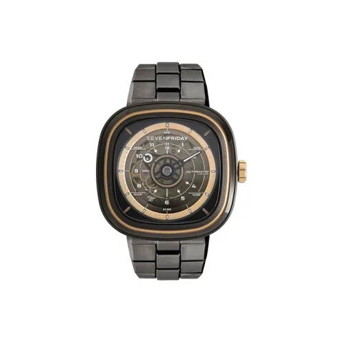 SEVENFRIDAY Автоматический Механический Часы для мужчин, 45 мм * 45,6 мм * 15 мм, Черный