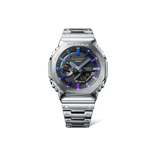 CASIO г Shock Collection Кварцевый механизм Нержавеющая сталь Ремешок Часы Мужские Черный циферблат