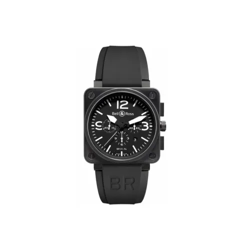 Bell & Ross Автоматический Механический Часы для Мужчин 46 мм Черные