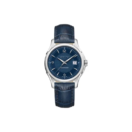 HAMILTON Jazz Series Автоматический Механический Часы Мужские 40 мм Синий Циферблат Корпус из Нержавеющей Стали