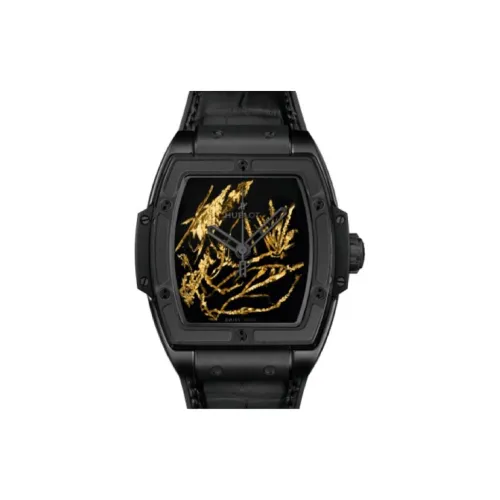 HUBLOT Автоматический Механический Часы Мужские Циферблат 39 мм Черный Керамические Корпус Часы Резиновый Ремешок