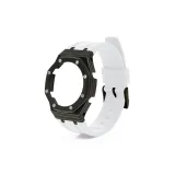 Carbon Fiber Black Gold Watch Cases + White Strap  
Углеродное волокно Черный Золотой Чехлы для часов + Белый ремешок