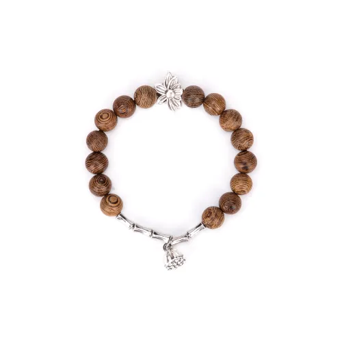 Listen to the flowers bloom Деревянные бусины Браслеты Женские