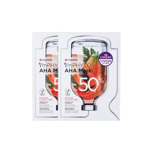 LEADERS Supreme AHA Маска для лица 10 шт. Коробка *2