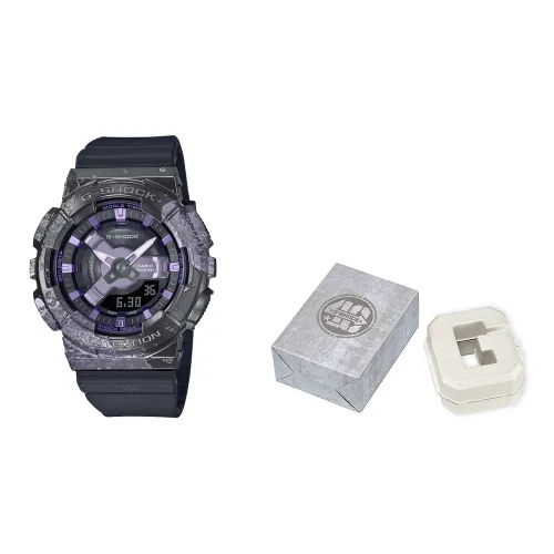 CASIO Кварцевый механизм Женские Full Metal Коллекция Disk Watch 49,3мм*44,4мм*12,1мм Фиолетовый