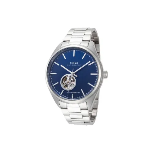 TIMEX Автоматический Механический Механизм Мужские Часы 42 мм Синий