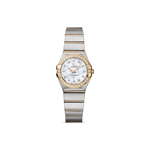 OMEGA Quartz Механизм Женские Constellation Series Constellation Watch Часы 24 мм Белые
