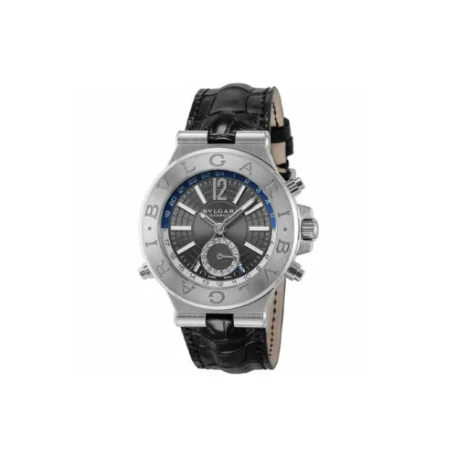 BVLGARI Автоматический Механический Механизм Мужские Часы DIAGONO 40 мм Серые