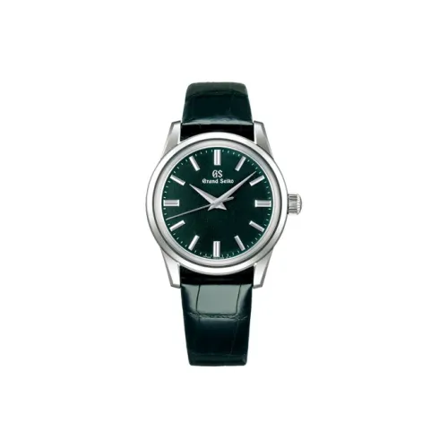 SEIKO Мужские часы с ручным заводом, механизм, 37,3 мм, зеленый