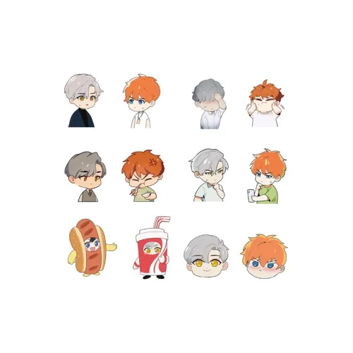 BEMOE Bilibili Комикс 'not What I Wanted To Wear' Женская одежда Комикс Тиби Набор наклеек Мерч по IP