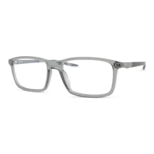 PUMA Plastic Rectangular Eyeglass Frames Men's Gray PUMA Пластик Прямоугольные Оправы для очков Мужские Серые