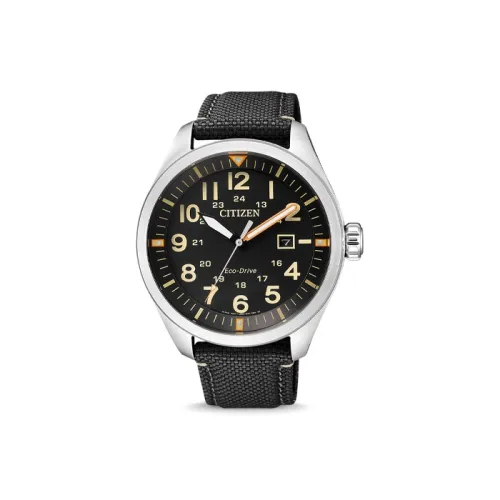 CITIZEN Eco Drive Series Кварцевый механизм Часы Мужские Черный циферблат AW5000 24E