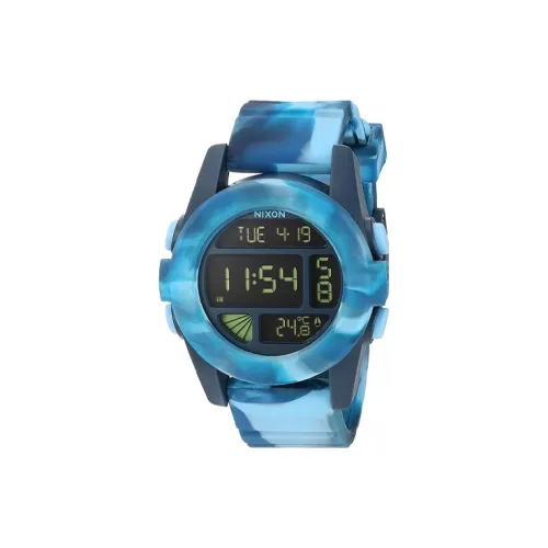 NIXON Наручные часы Автоматический Механический Механизм Резиновый Ремешок 44 мм Черный Циферблат Мужские часы