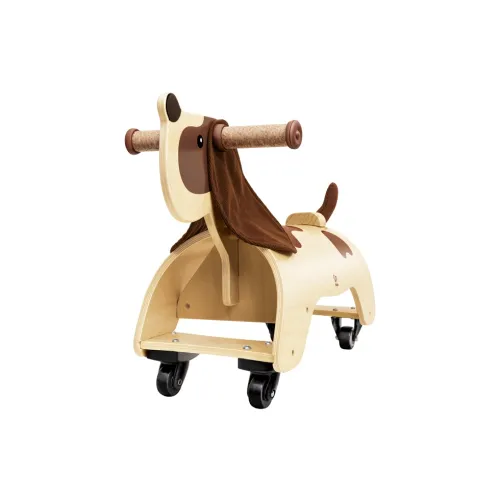 HAPE Puzzle series Деревянная игрушка-колбаска для езды Собака для малышей Велосипед Развивающие игрушки