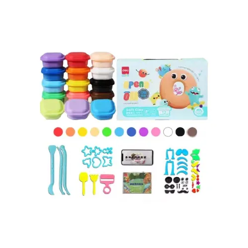 Deli Boron Бесплатно Супер Легкий Clay Ненотоксичная Paint Ручная работа DIY Clay Резина Clay 24 цвета Безопасность Toys